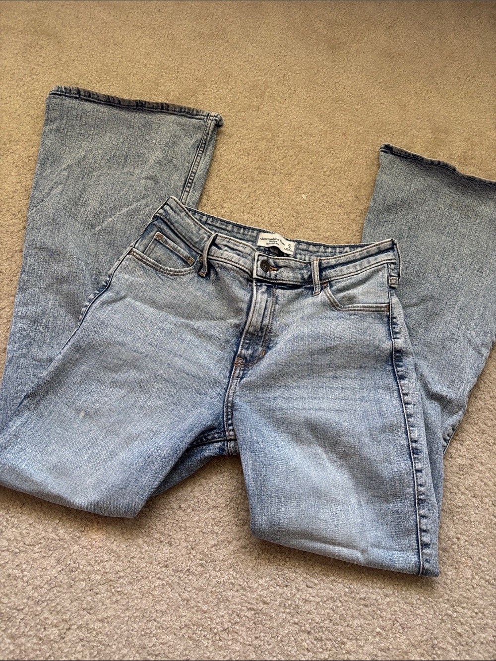 Abercrombie & Fitch Light wash flare Jeans